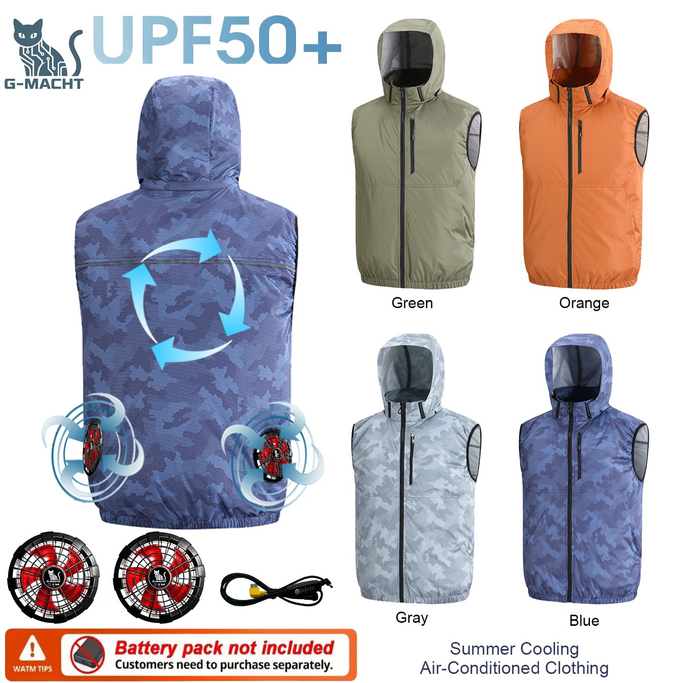 Outdoor Sport Jacket Brand - Kipas Angin Pendingin Udara 12V/5V untuk