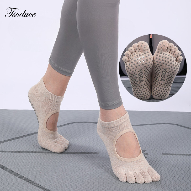 Trampoline Park Sock - Kaus Kaki Yoga Profesional Silikon Anti-selip