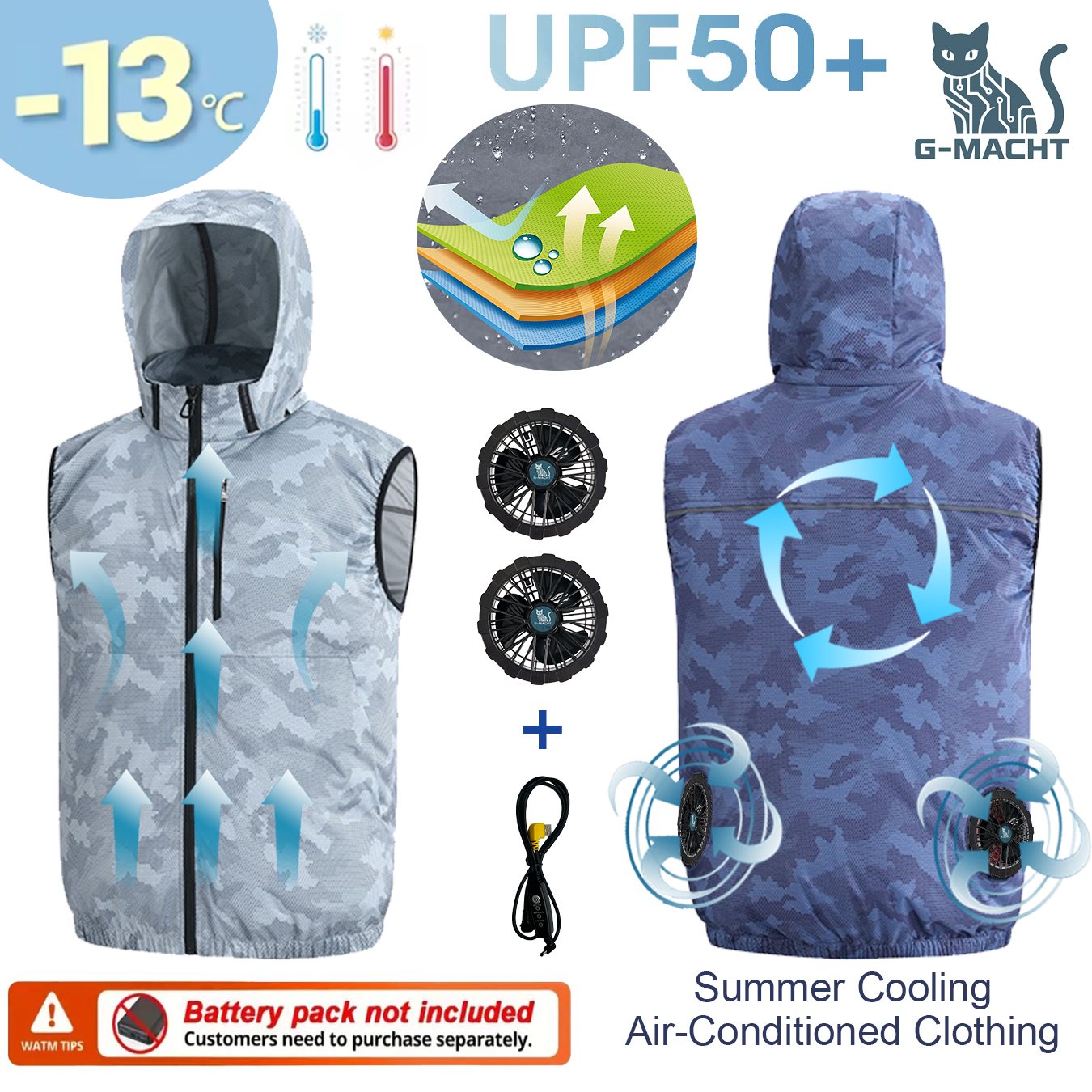 Outdoor Sport Jacket Brand - Kipas Pendingin Udara 12V/5V untuk Olahraga