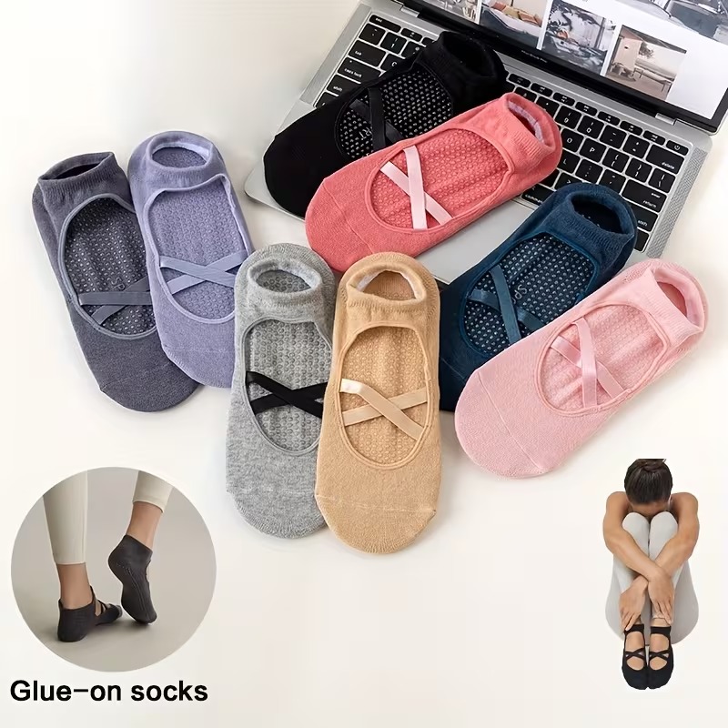 Trampoline Park Sock - 1-2 Pasang Kaus Kaki Yoga Anti