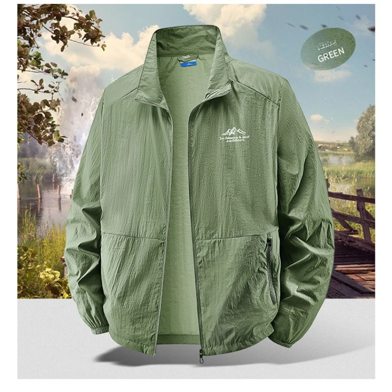 Outdoor Sport Jacket Brand - Mantel UPF50+ Pria Jaket Ringan Musim
