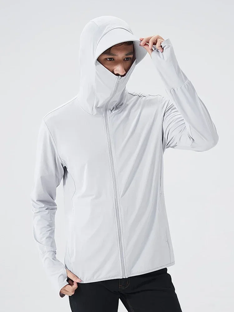 Outdoor Sport Windbreaker - Jaket Berkerudung Musim Panas Pakaian Pelindung
