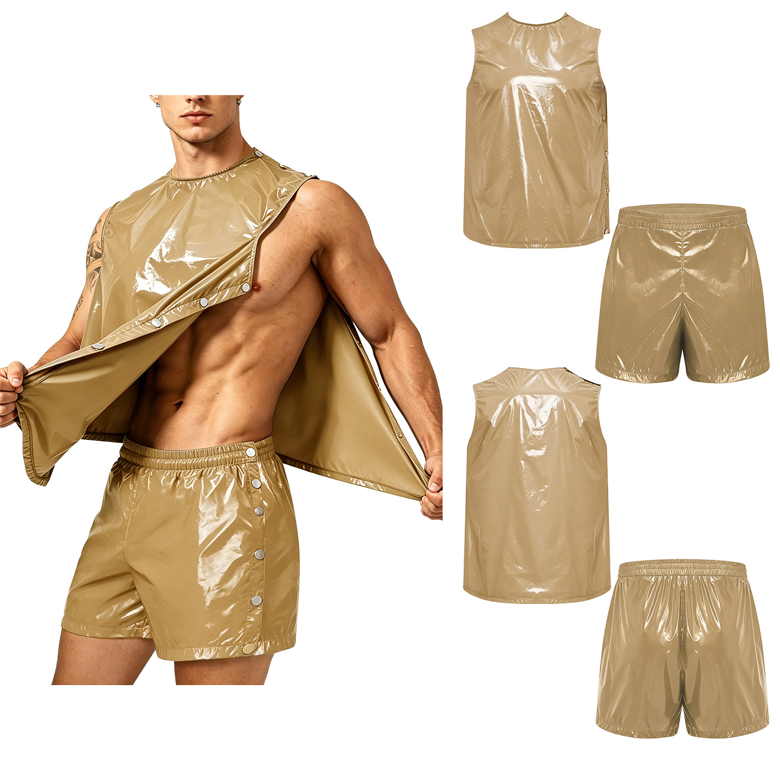 Outdoor Sports - Tank Top dan Celana Boxer Anti