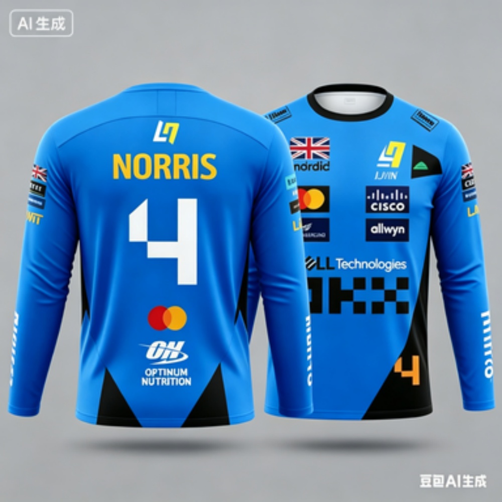 Outdoor Sports - Norris No.4 Racing Suit Atasan Lengan