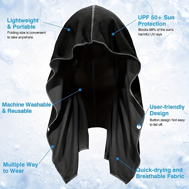 Handuk Hoodie Pendingin Pantai - Outdoor Sport Hoodie ulasan dan harga