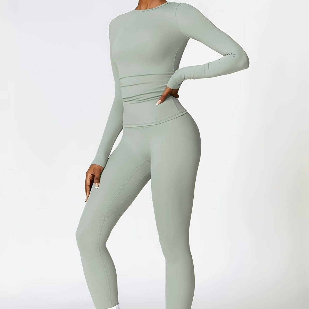 Setelan yoga ketat lengan panj - Outdoor Sports ulasan dan harga