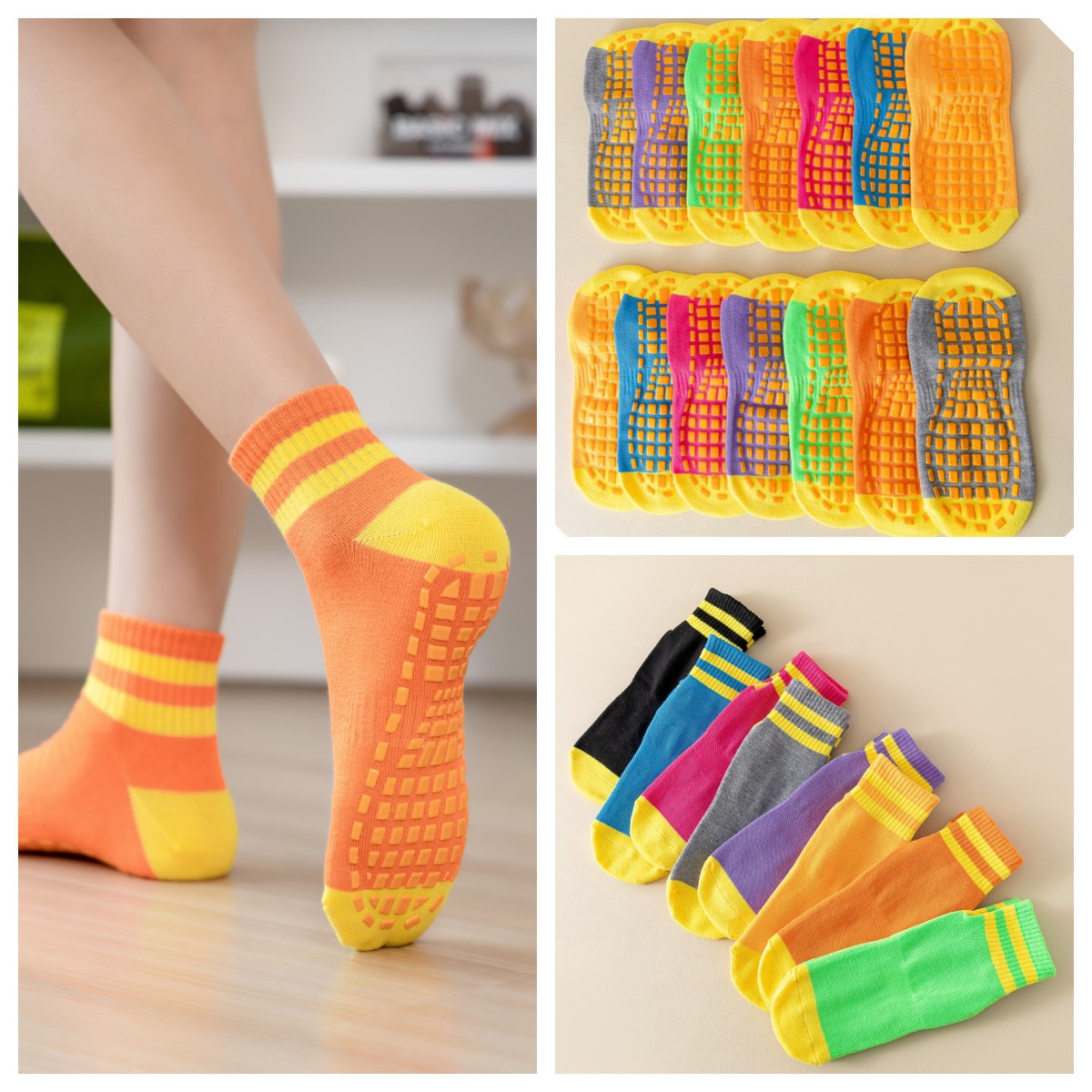 10 Pasang Pak Kaus Kaki Trampo - Trampoline Park Sock ulasan dan harga