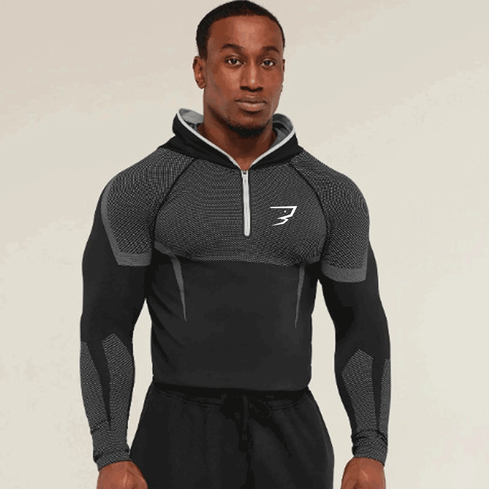 Kaos Hoodie Kompresi Pria Cepa - Outdoor Sport Hoodie ulasan dan harga