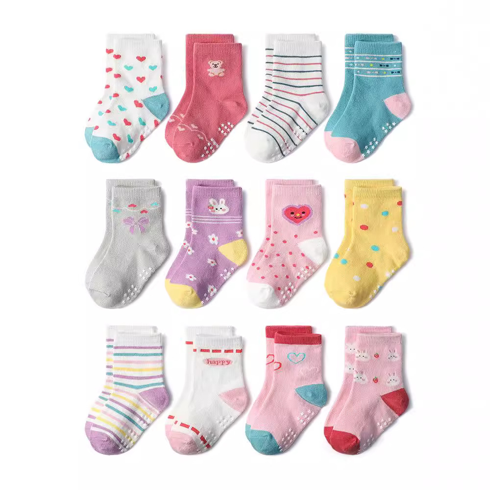 1/3/6/9/12 Pasang Set Kaus Kak - Trampoline Park Sock ulasan dan harga