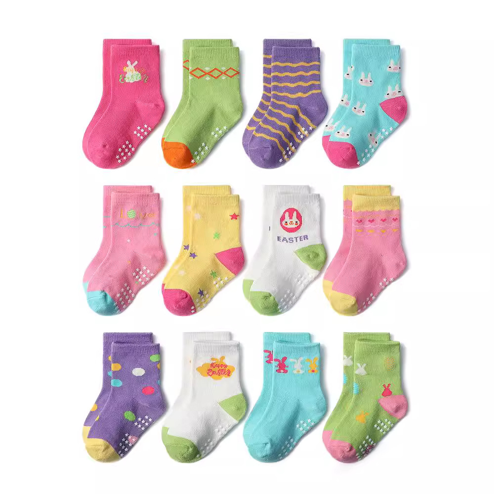 1/3/6/9/12 Pasang Set Kaus Kak - Trampoline Park Sock ulasan dan harga