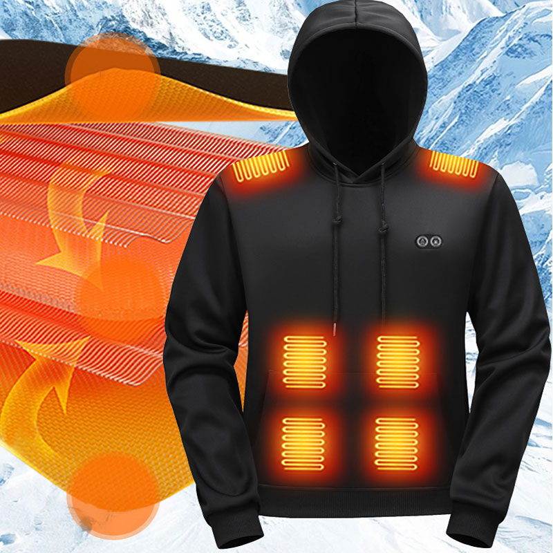 17 Zone Heating Hoodie Sweatsh - Outdoor Sport Hoodie ulasan dan harga