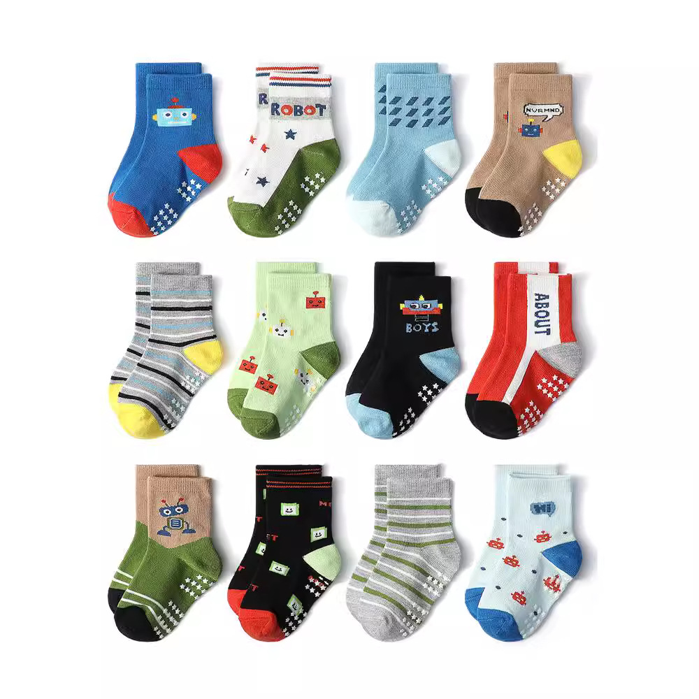 1/3/6/9/12 Pasang Set Kaus Kak - Trampoline Park Sock ulasan dan harga