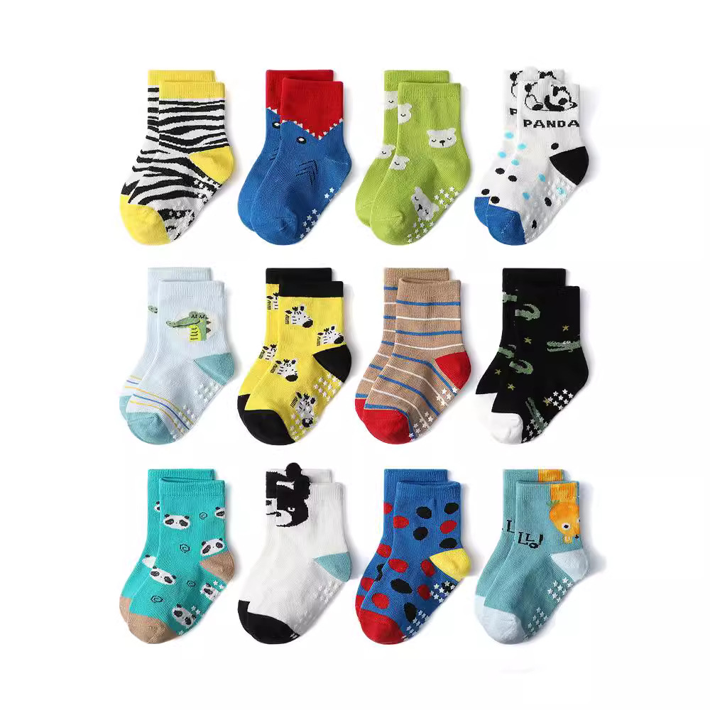 1/3/6/9/12 Pasang Set Kaus Kak - Trampoline Park Sock ulasan dan harga