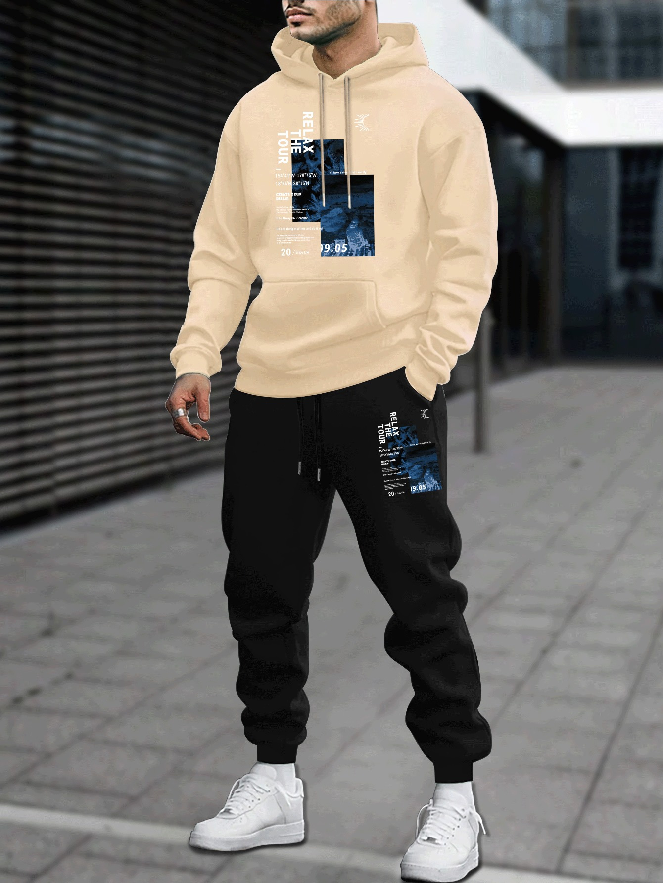 Setelan Hoodie dan Celana Panj - Outdoor Sport Hoodie ulasan dan harga