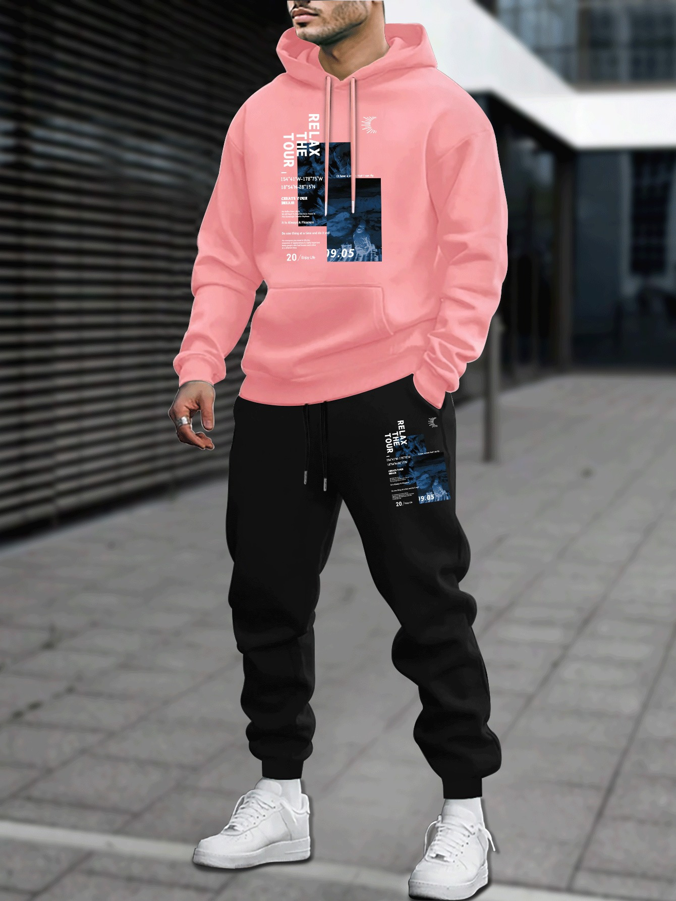 Setelan Hoodie dan Celana Panj - Outdoor Sport Hoodie ulasan dan harga